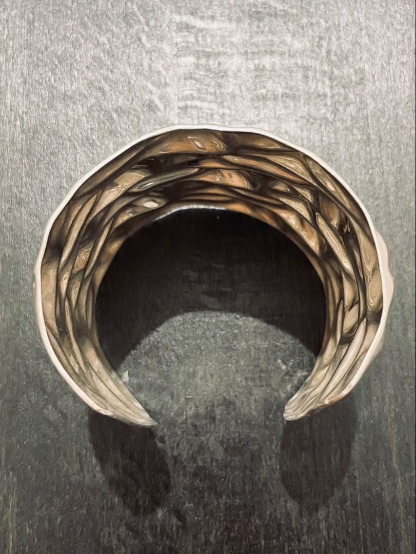 【本日限定価格】ヴィンテージ シルバーバングル　メキシコシルバー　カフバングル