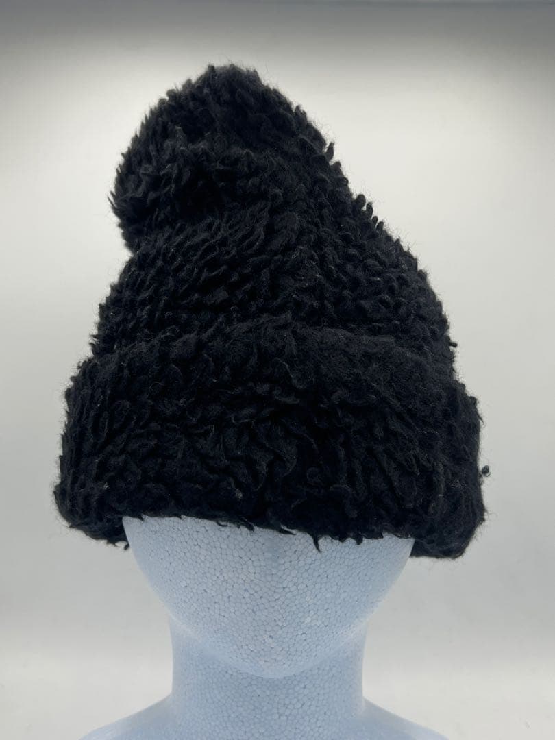 tricot COMME des GARCONS ボアニット帽ブラック希少ビッグ