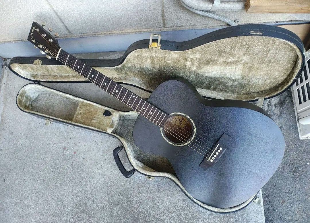 超美品 S.Yairi YF-04 BK マットブラック 弦高2.2mm HC付