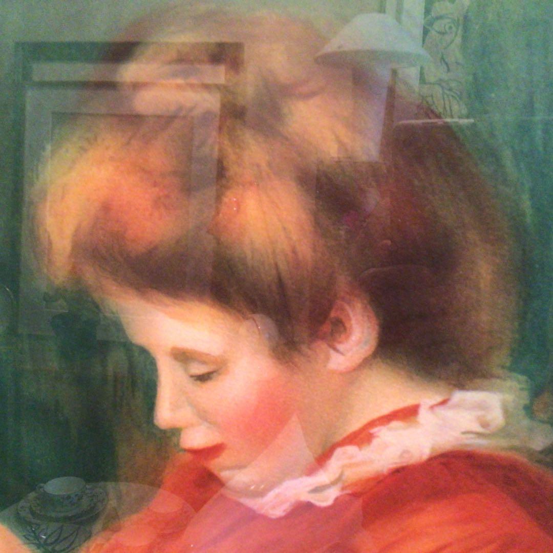 ルノワール　「読書」　リトグラフ