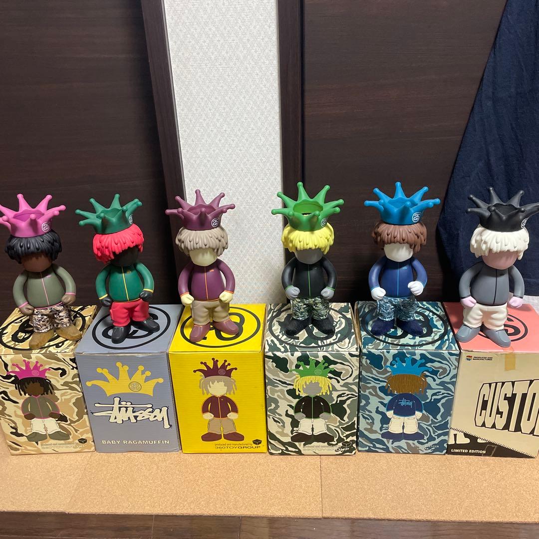 Stüssy フィギュア 6体セット カスタメイド‼️ラスタ‼️貴重‼️レア‼️
