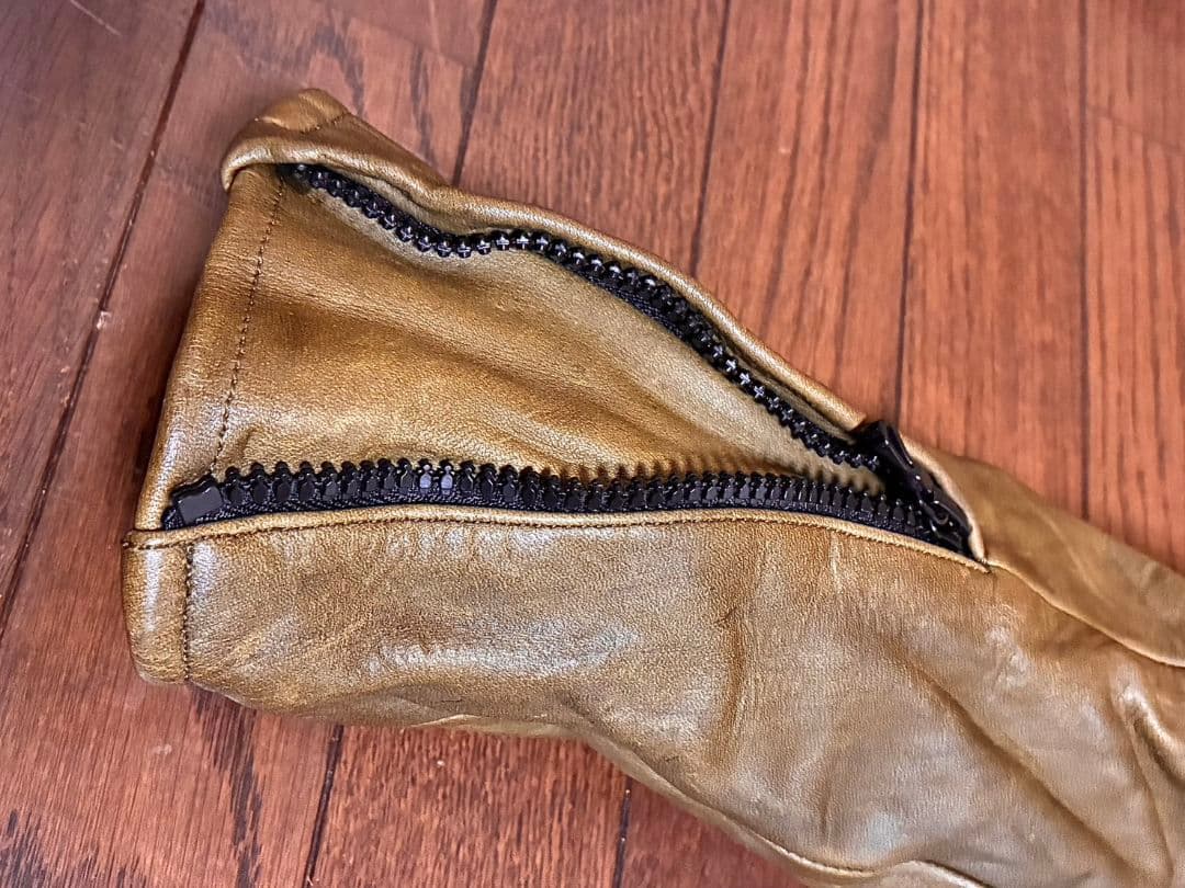 CIVILIZED レザージャケット カーキ リアルレザー 本革 1 S 超美品