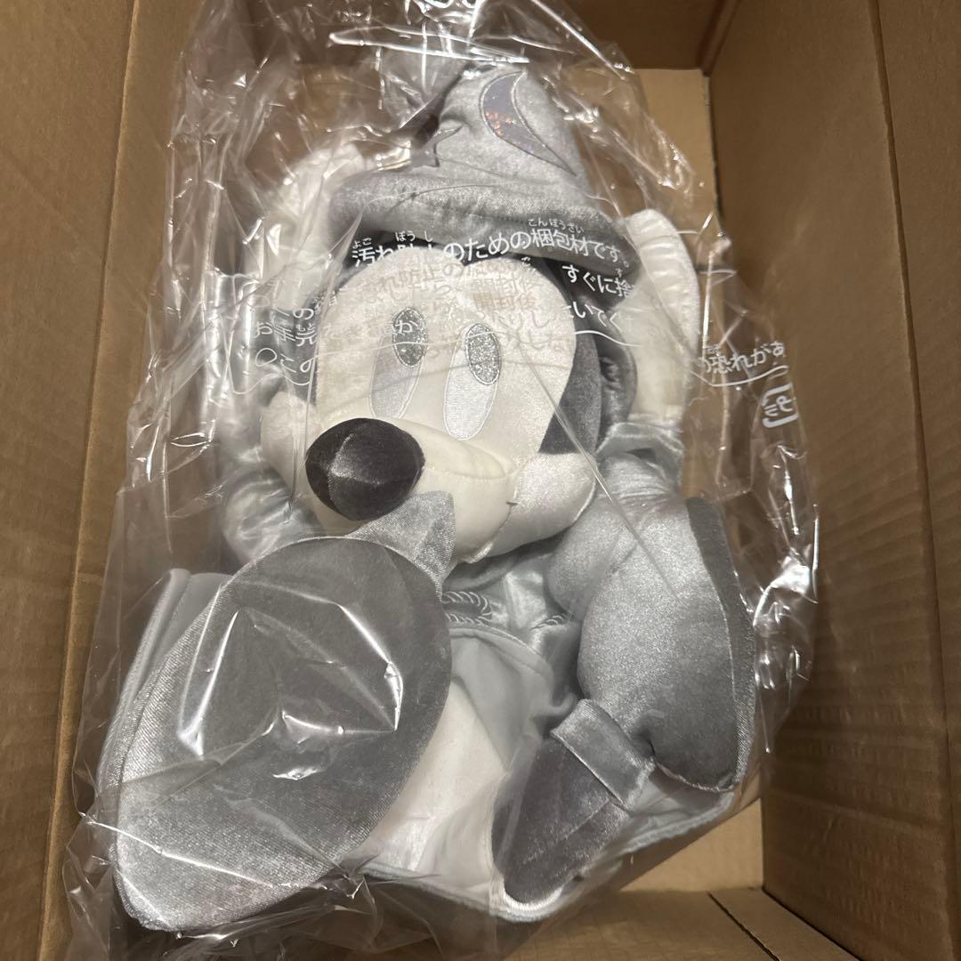 ディズニー100 プラチナ　プレミアムぬいぐるみ　魔法使いの弟子ミッキー