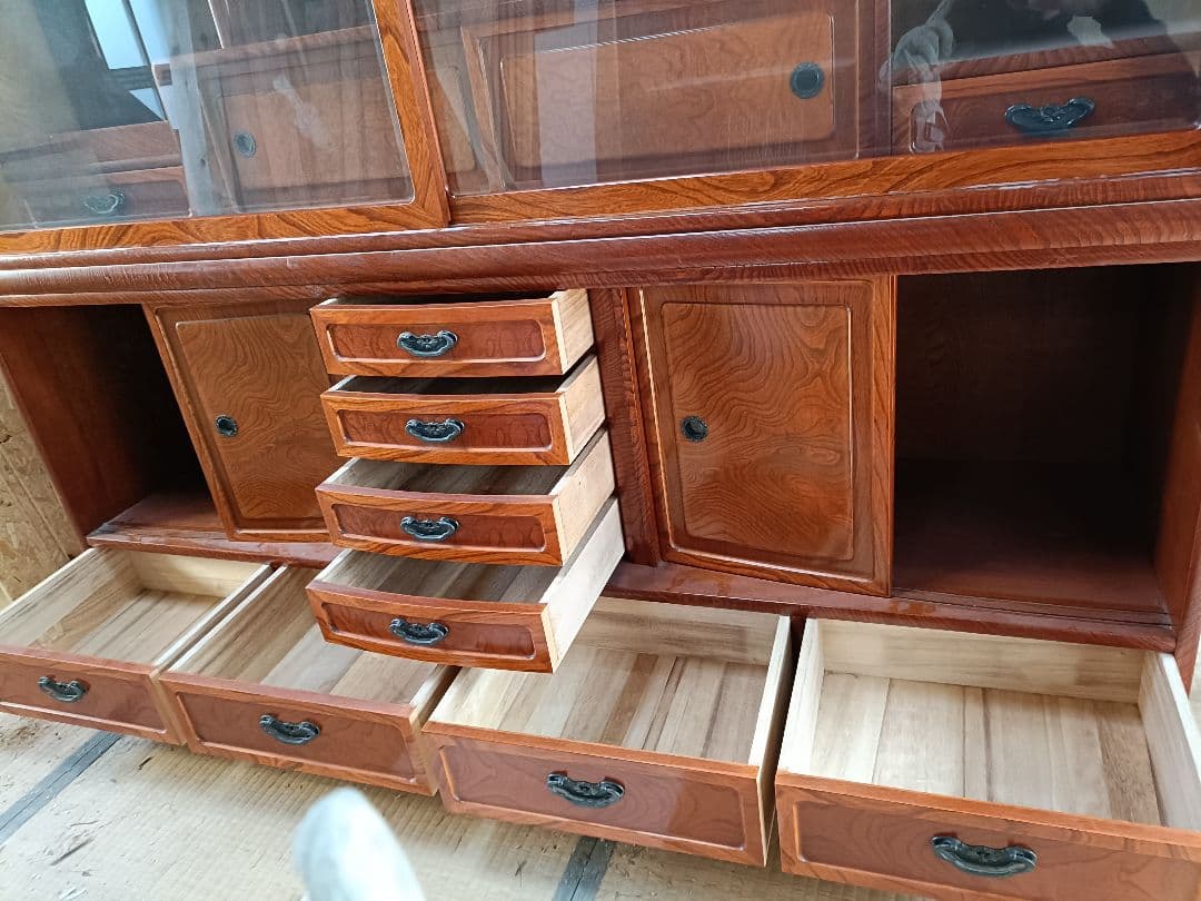 茶箪笥 木製ディスプレイキャビネット