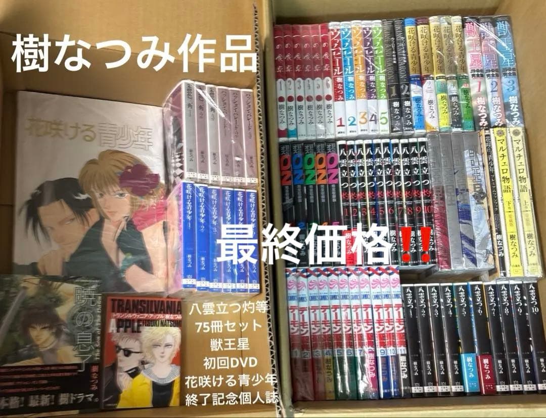 八雲立つ灼他　樹なつみ作品75冊 ➕獣王星初回特別編DVD4枚セット ➕おまけ