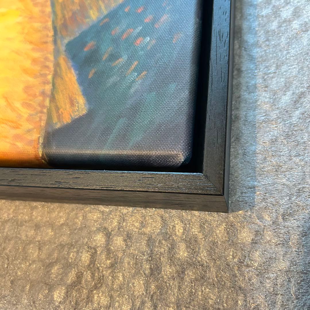 【即日発送】ゴッホピカチュウ キャンバスアート 黒フレーム