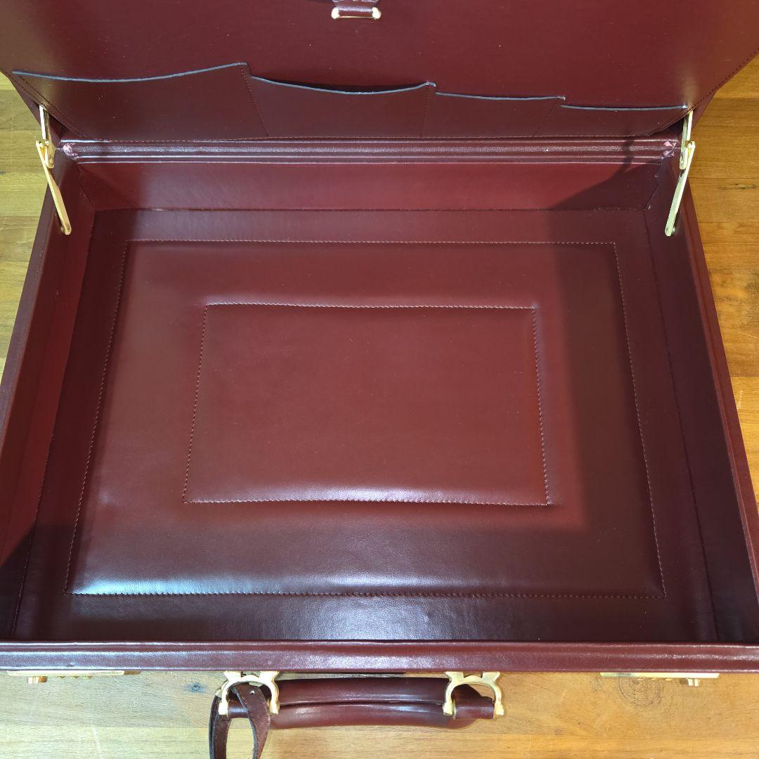 Cartierカルティエ マストライン アタッシュケース バーガンディボルドー