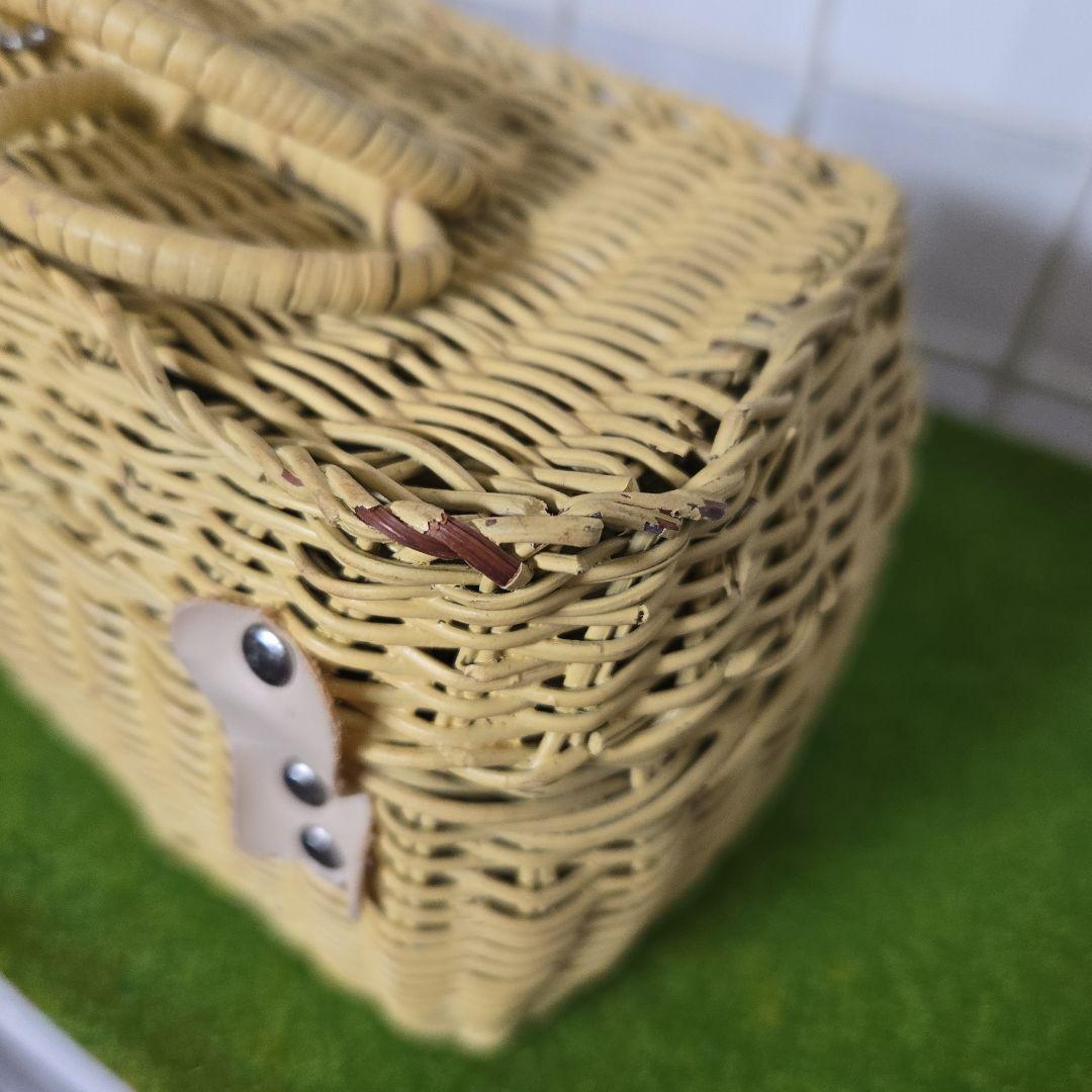 ヴィンテージ　ムーミン籐カゴ