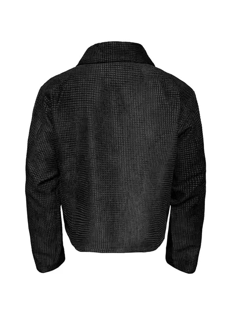 JCAESAR ZIPPER-JACKET WITH H 斜めジップジャケット