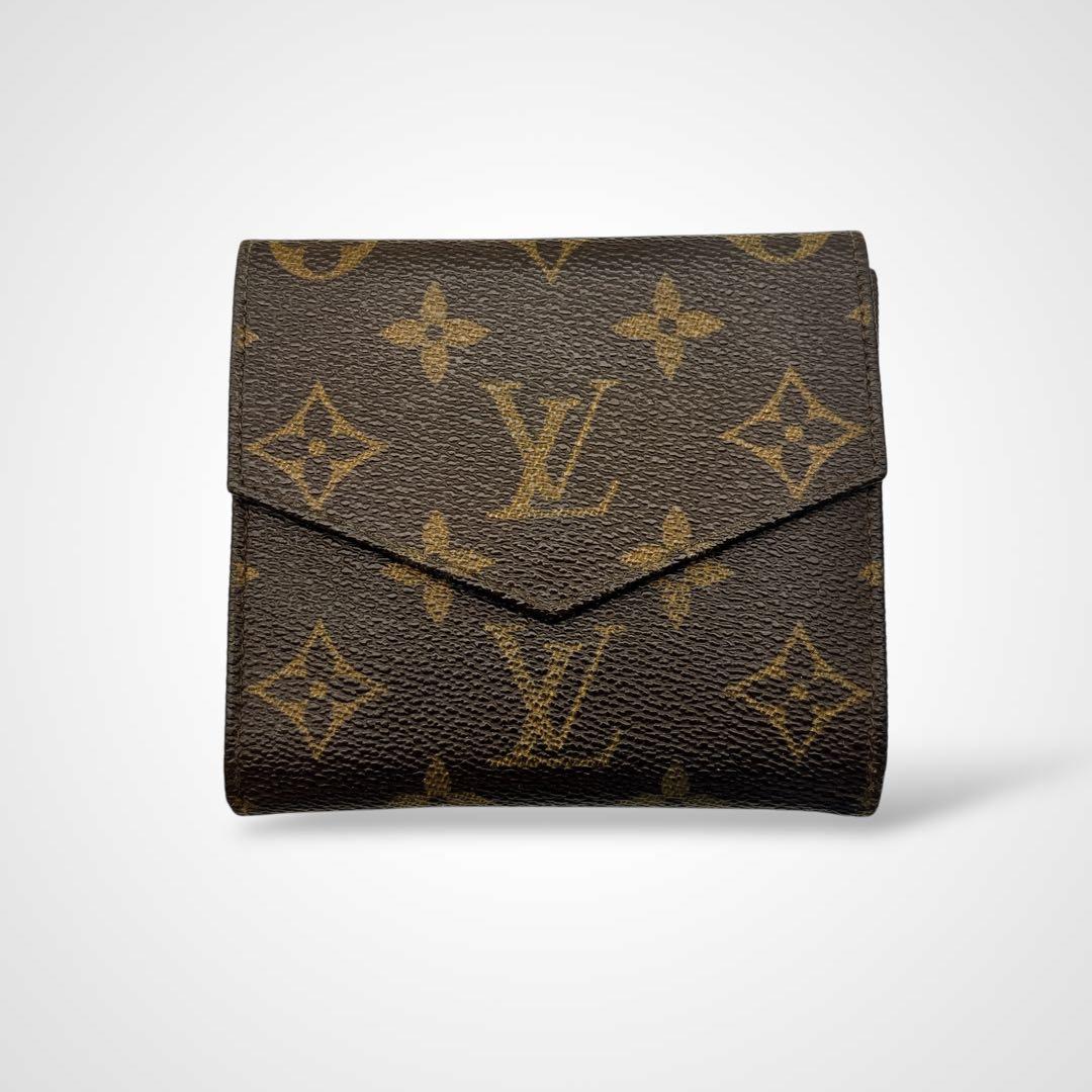 ルイヴィトン モノグラム ポルト モネ ビエ Wホック 三つ折り財布 廃盤 ④