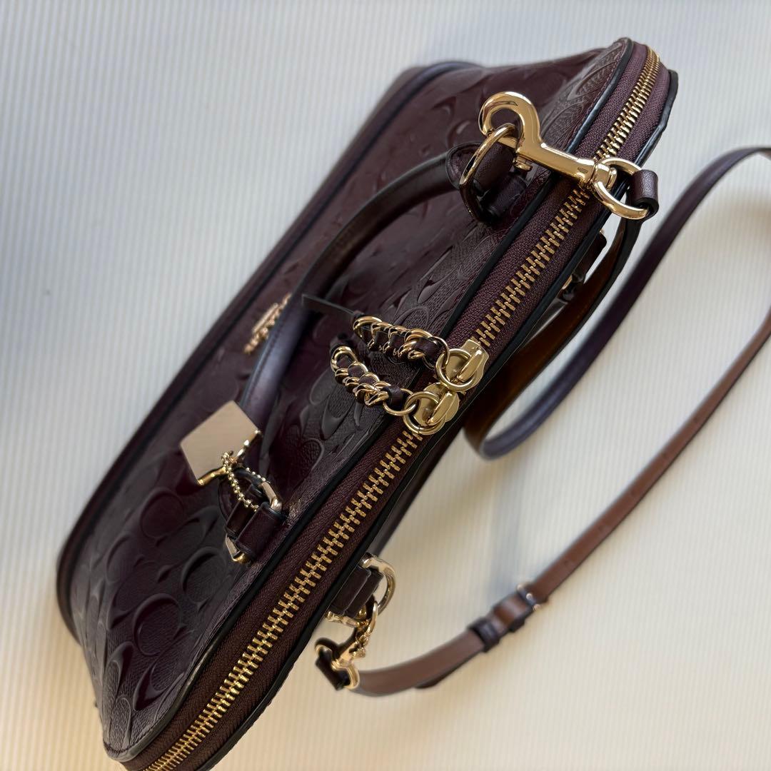 コーチ COACH ショルダーバッグ/ハンドバッグ　茶系