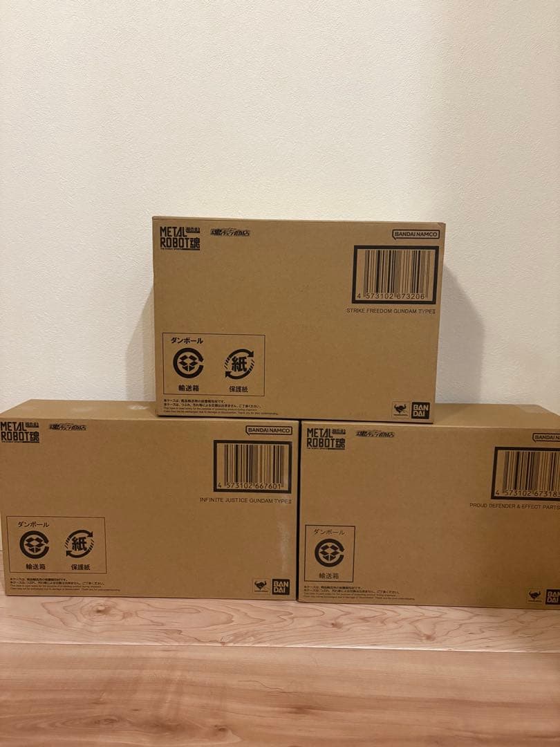 新品未開封 メタルロボット魂 ストフリ弐式・プラウドディフェンダー・インジャ弐式