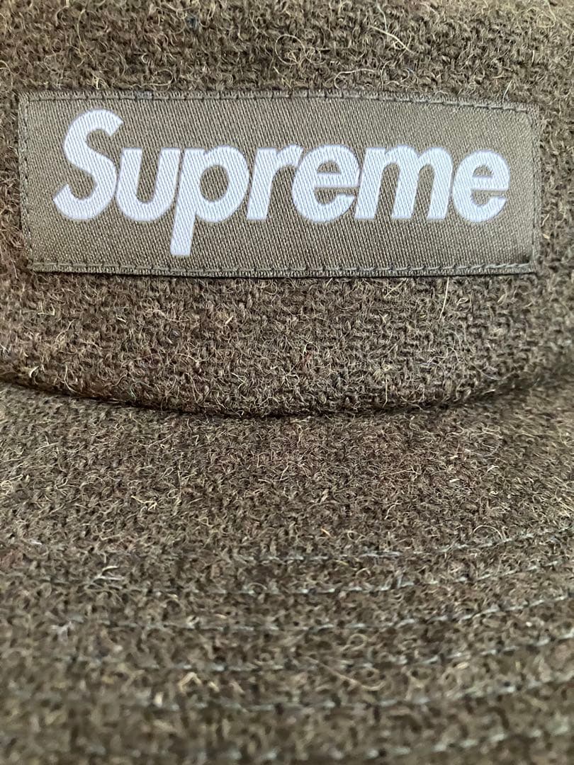 Supreme × Harris Tweed ボックスロゴ キャンプキャップ