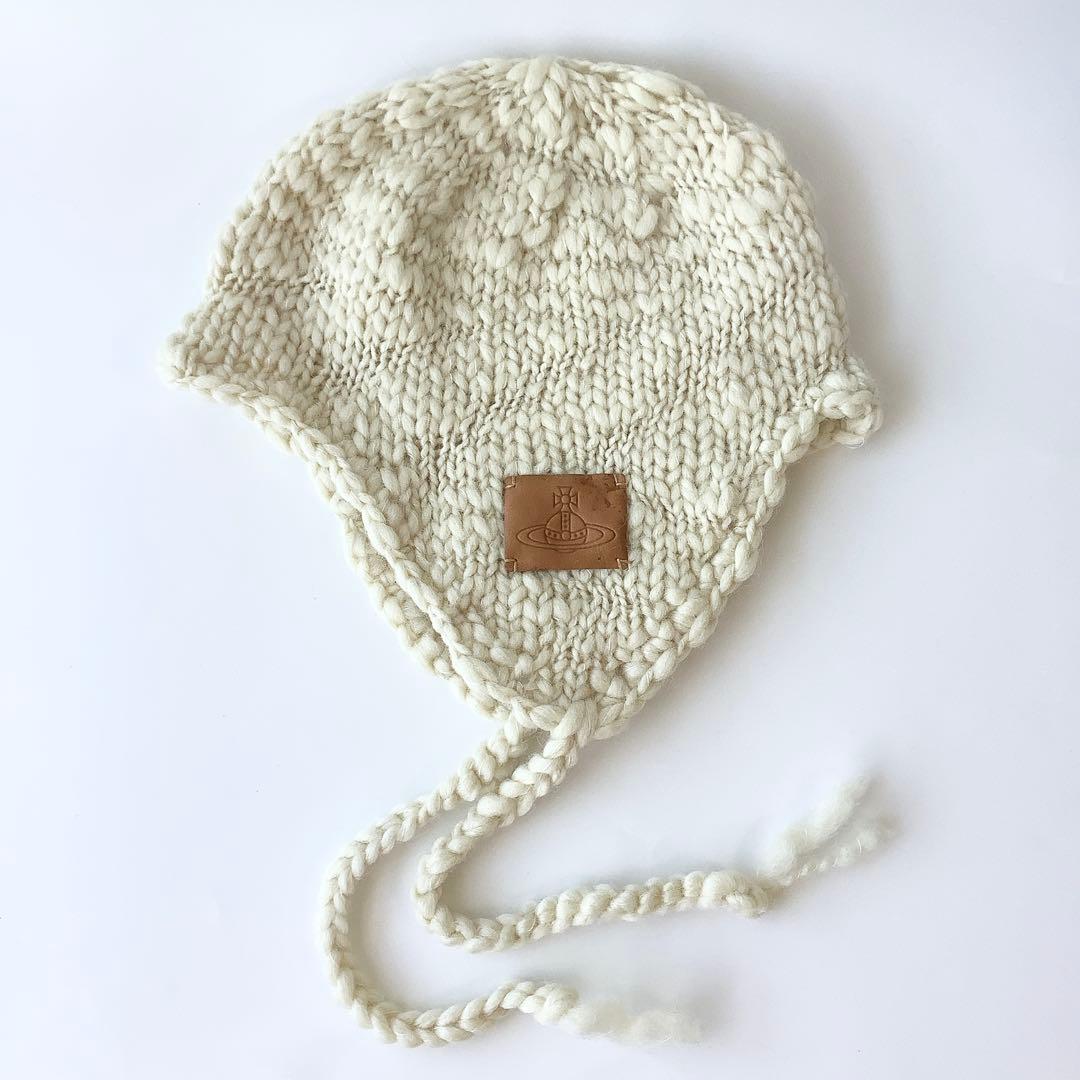 新品★ヴィヴィアンウエストウッド★PULLERS ニットワッチ★オフホワイト白