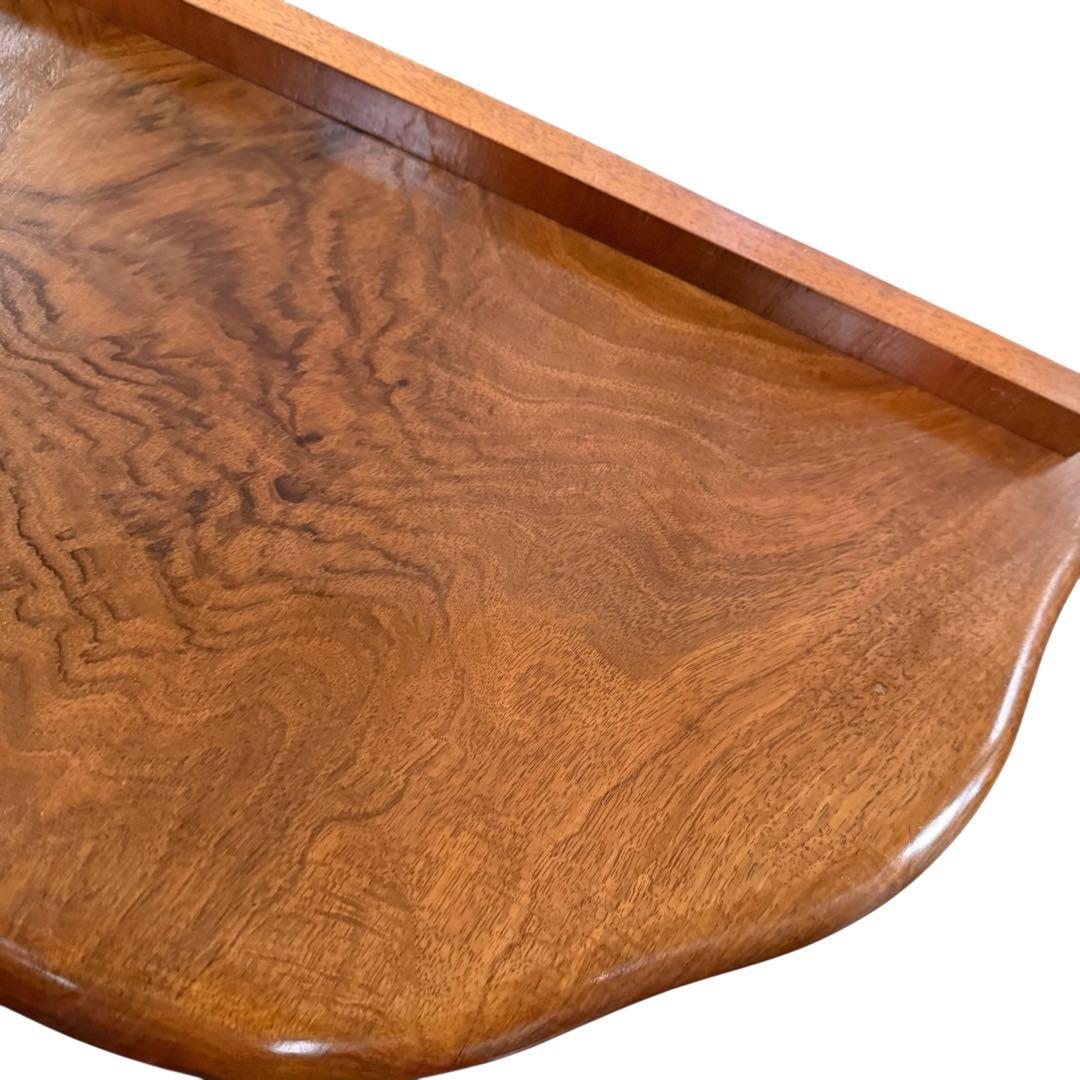 HR839 【英国アンティーク】ハーフムーン　キュリオケース　３面彩光　鍵付き