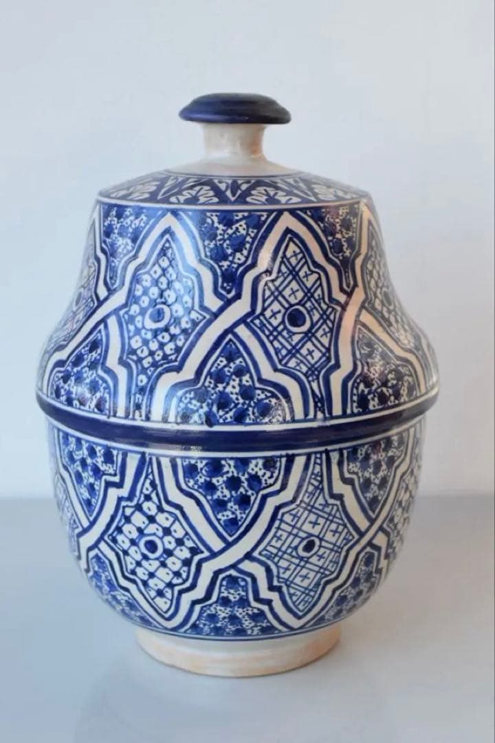 モロッコ食器　フェズ産 陶器ボウル　モロッコ陶器