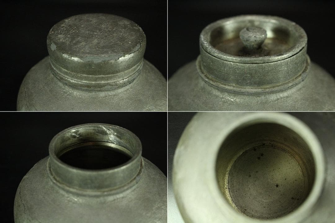 中国美術 唐物 古錫 茶壺 二件(K-S806)