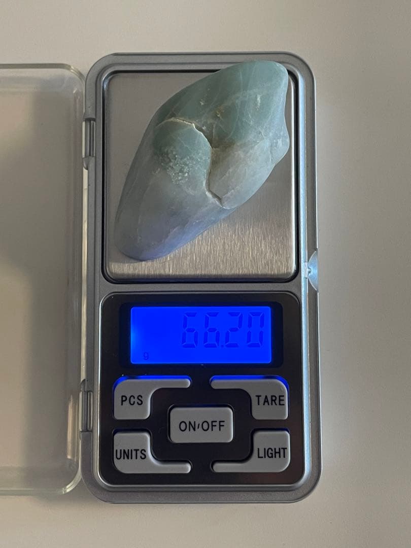 糸魚川翡翠 ヒスイ 66g 緑×白