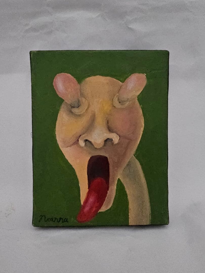 なかがわ寛奈 油彩「おどろき」