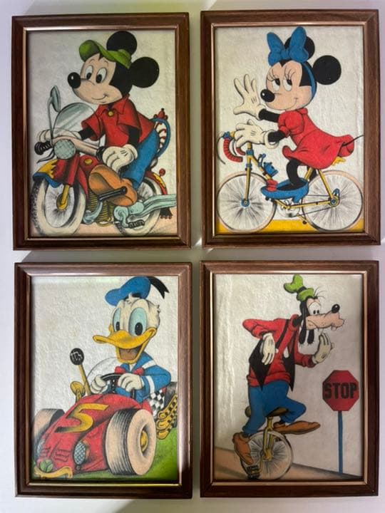 レア ビンデージ 70代 ディズニー キャラクターコレクション 4枚