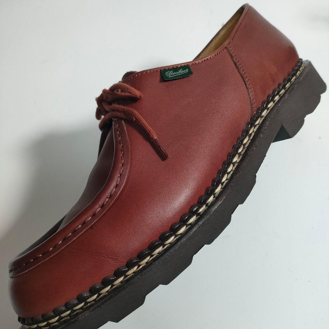 パラブーツ ミカエル 43.5 マロン レザー チロリアンシューズ