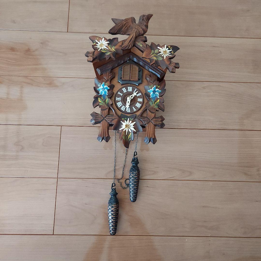 木製鳩時計　スイス製