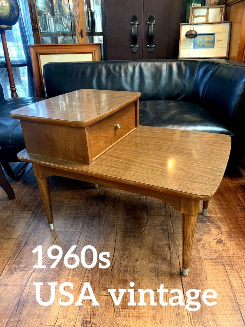 サイドテーブル・ナイトテーブル・ローテーブル 1960s USA vintage