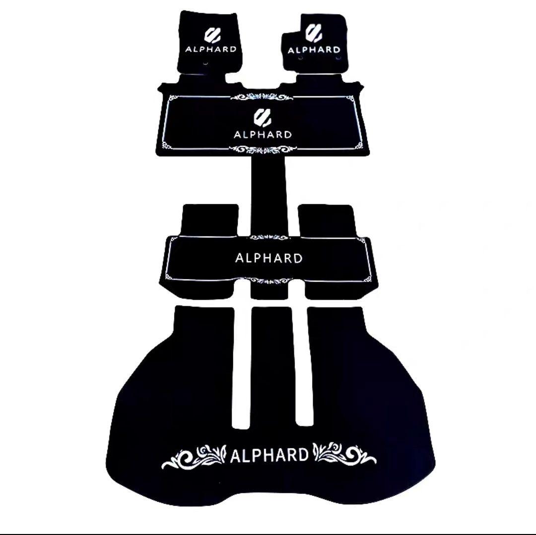 ALPHARD フロアマット ホワイト ブラック