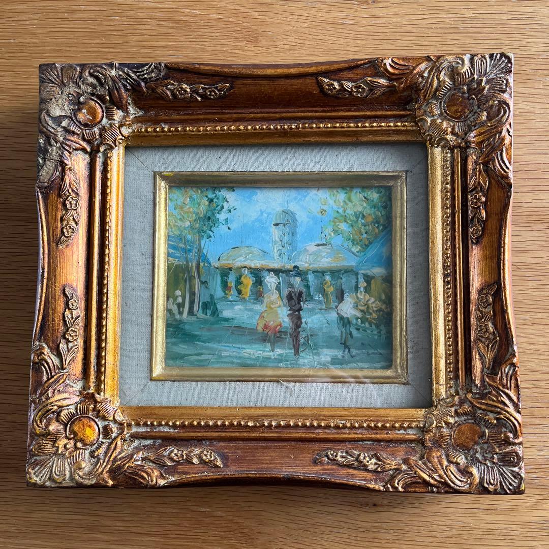 装飾的な油彩風景画