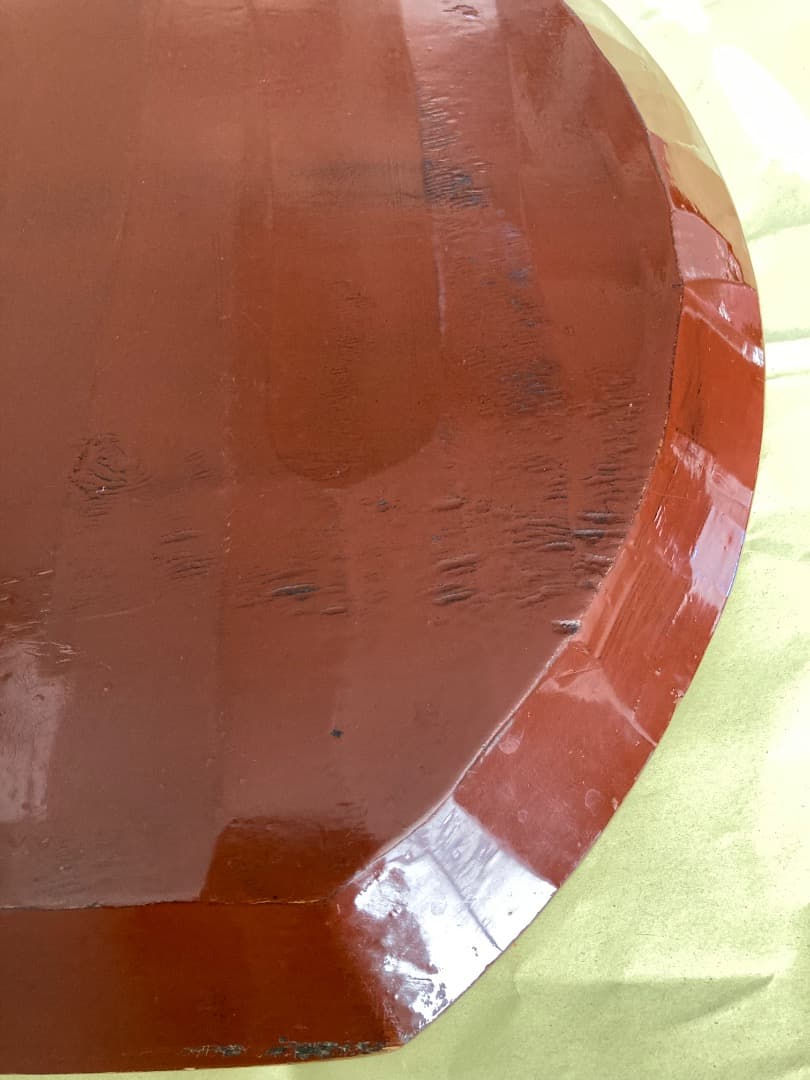 藤原盆 / 骨董　木地盆