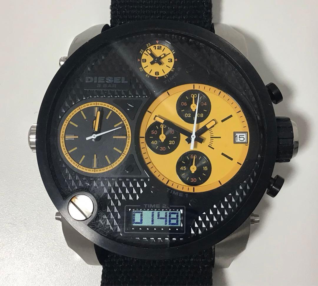【DIESEL】 トリプルタイム　腕時計 DZ7234 稼働品【中古】