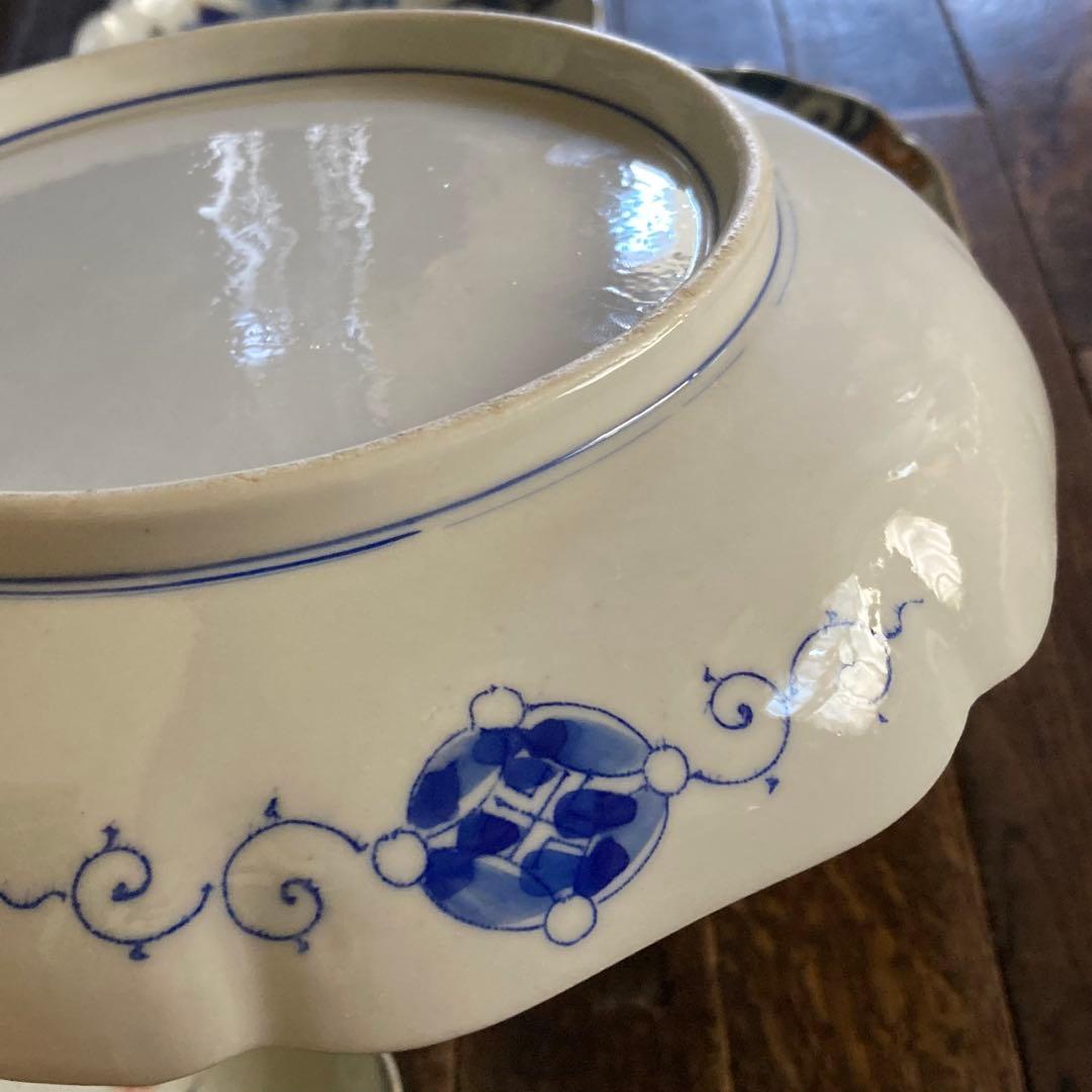 伊万里 皿 染付 金彩 色絵 6枚 染付金彩2枚