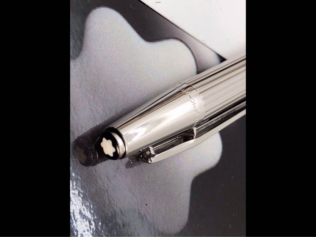 ⭐️金運アップ頂点の総プラチナ張り⭐️No1957レアな初期型S&S⭐️モンブラン社⭐️