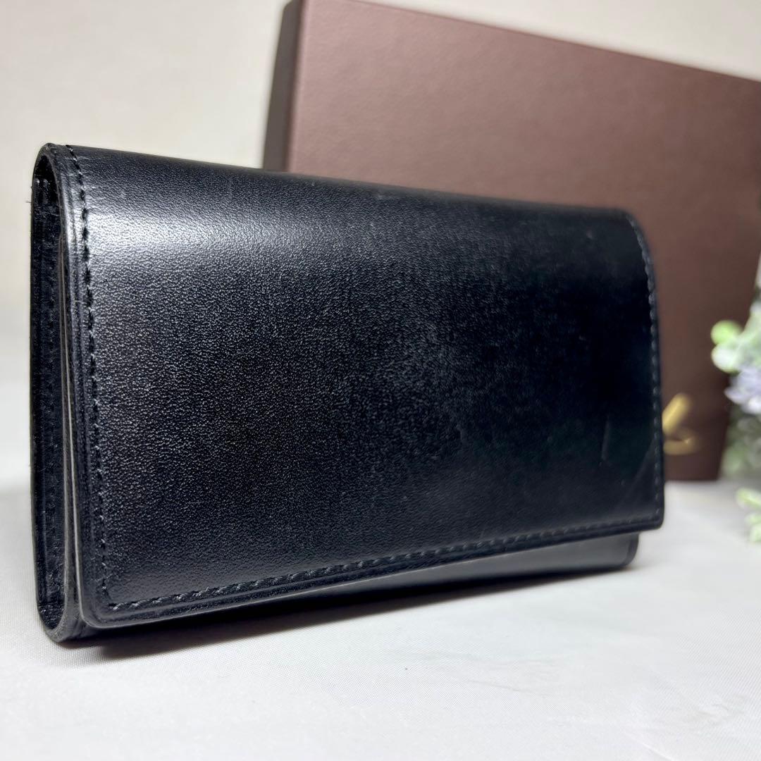 【未使用】　土屋鞄　ヌメ　キーケース　三つ折り　レザー　革　カードケース