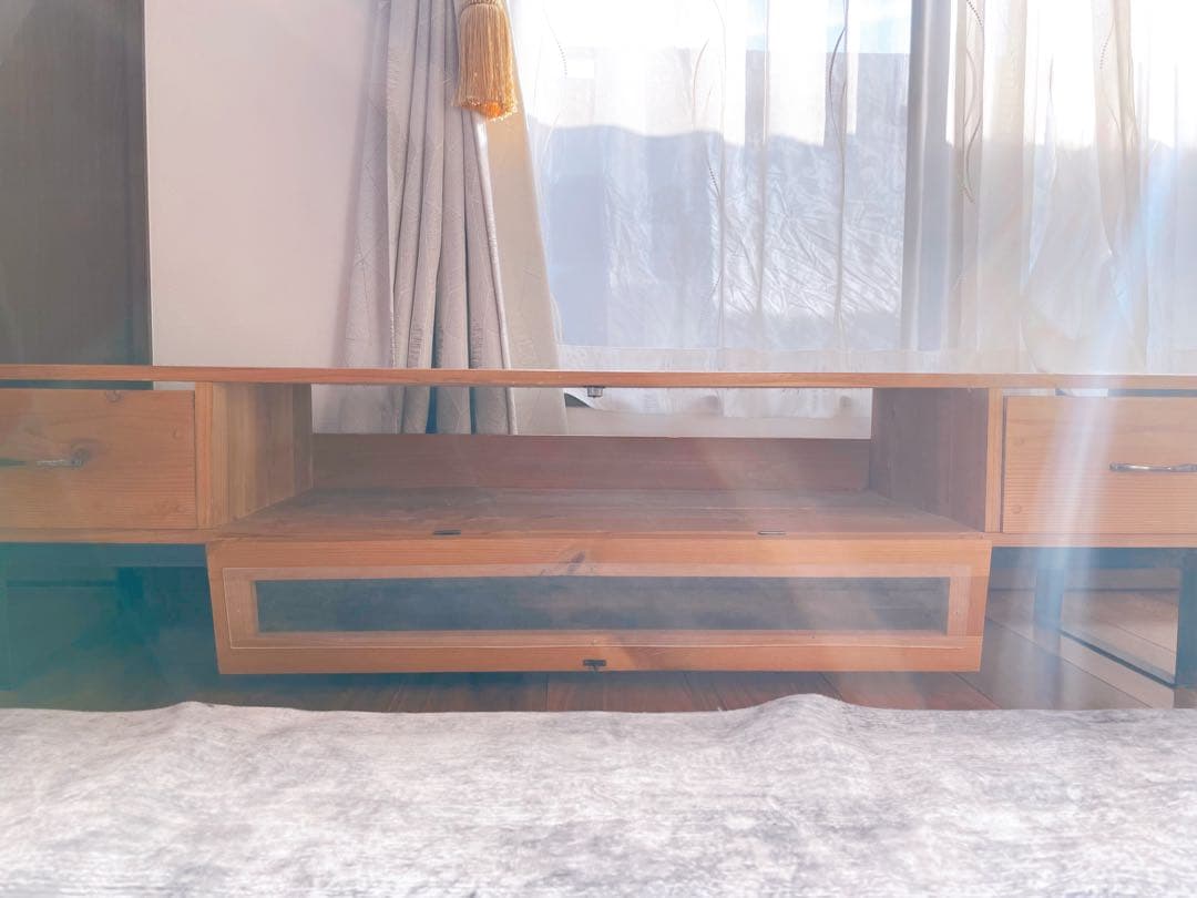 テレビボード　オシャレ　ナチュラルウッドテレビボード 直接引き取り可能