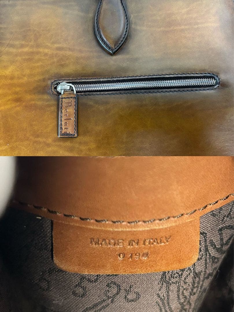 美品 Berluti アンジュール　ヴェネチアレザー ブリーフケース