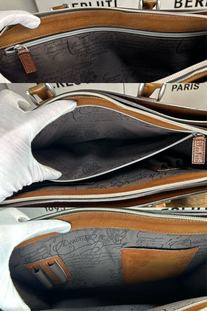 美品 Berluti アンジュール　ヴェネチアレザー ブリーフケース