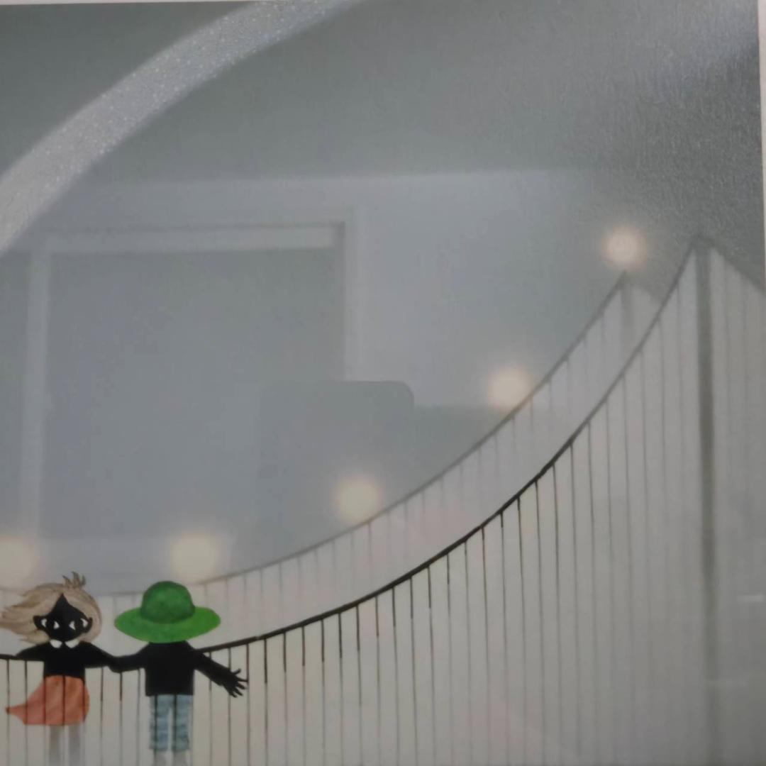 藤城清治　つり橋は僕のハープ　レフグラフ　直筆サイン　保証