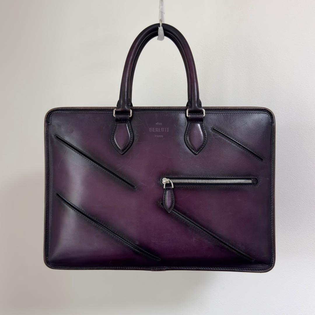 限定 定価81.9万円 ベルルッティ アンジュール スリットレザーブリーフケース