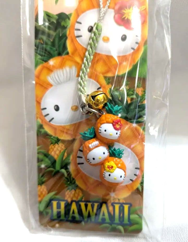 J*_様 ハローキティ　ハワイ　 パイナップル 根付　2012　未開封