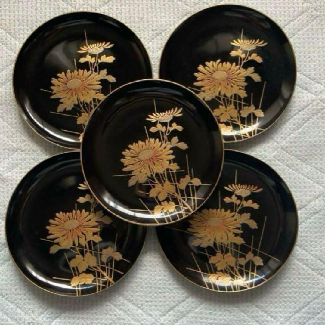 菓子器 皿 漆器 骨董品 江戸時代 天保