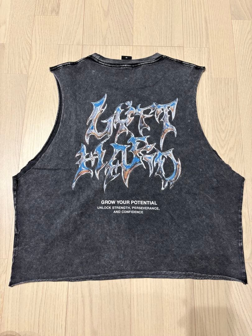 LYFT タンクトップ M ダークグレー グラフィック