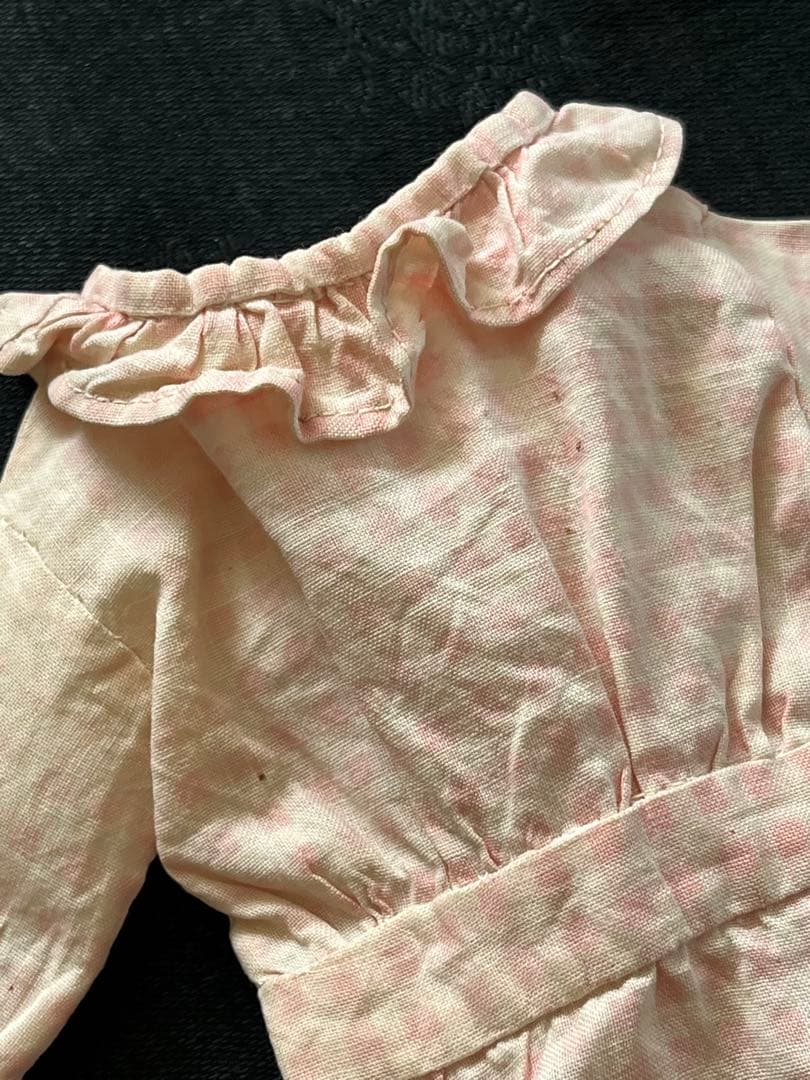 アンティーク人形ドレス チャイナヘッドパリアンビスクドールショルダーペグドール