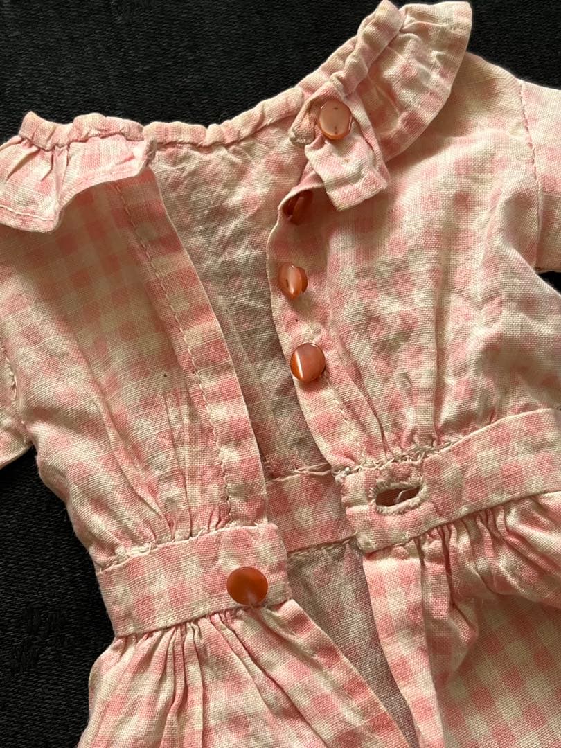 アンティーク人形ドレス チャイナヘッドパリアンビスクドールショルダーペグドール