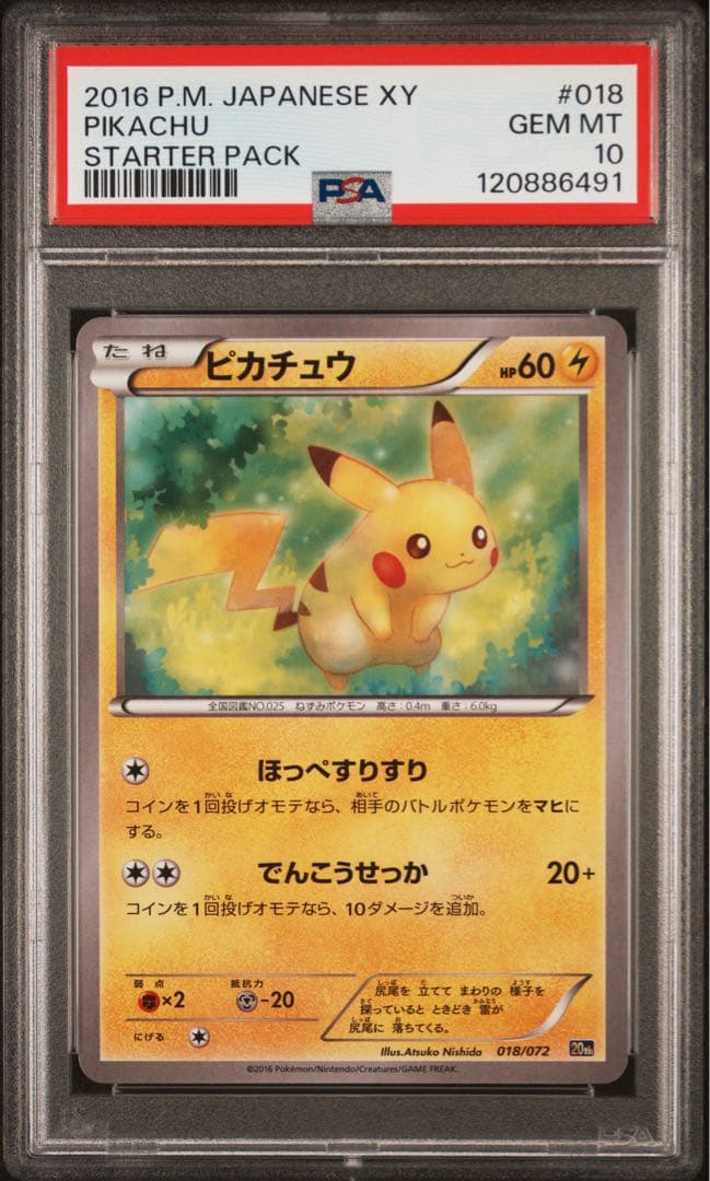 【PSA10】希少 ピカチュウ 20th XY BREAK スターターパック