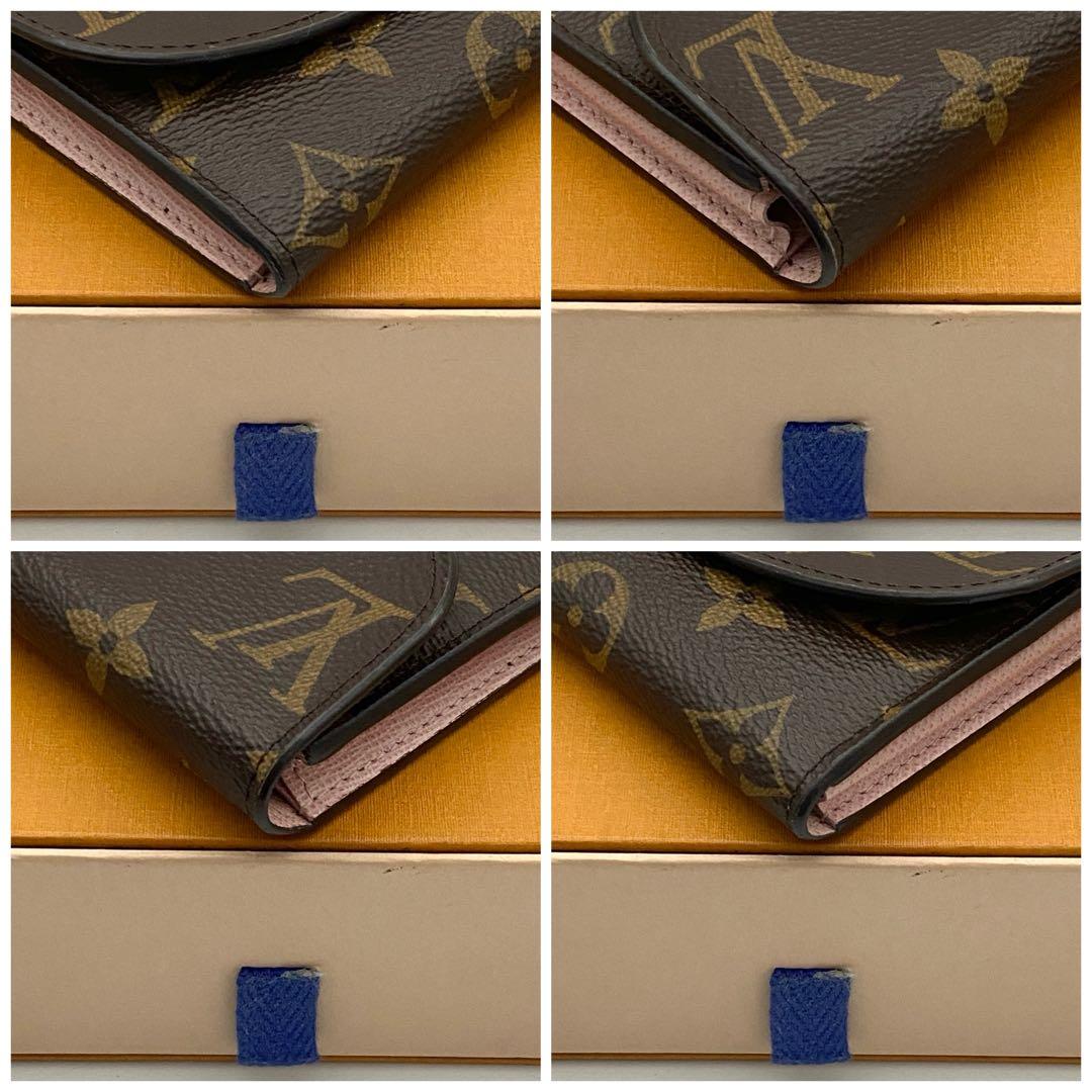 美品　ルイヴィトン　モノグラム　ロザリ　ローズバレリーヌ　ミニ財布　ケース