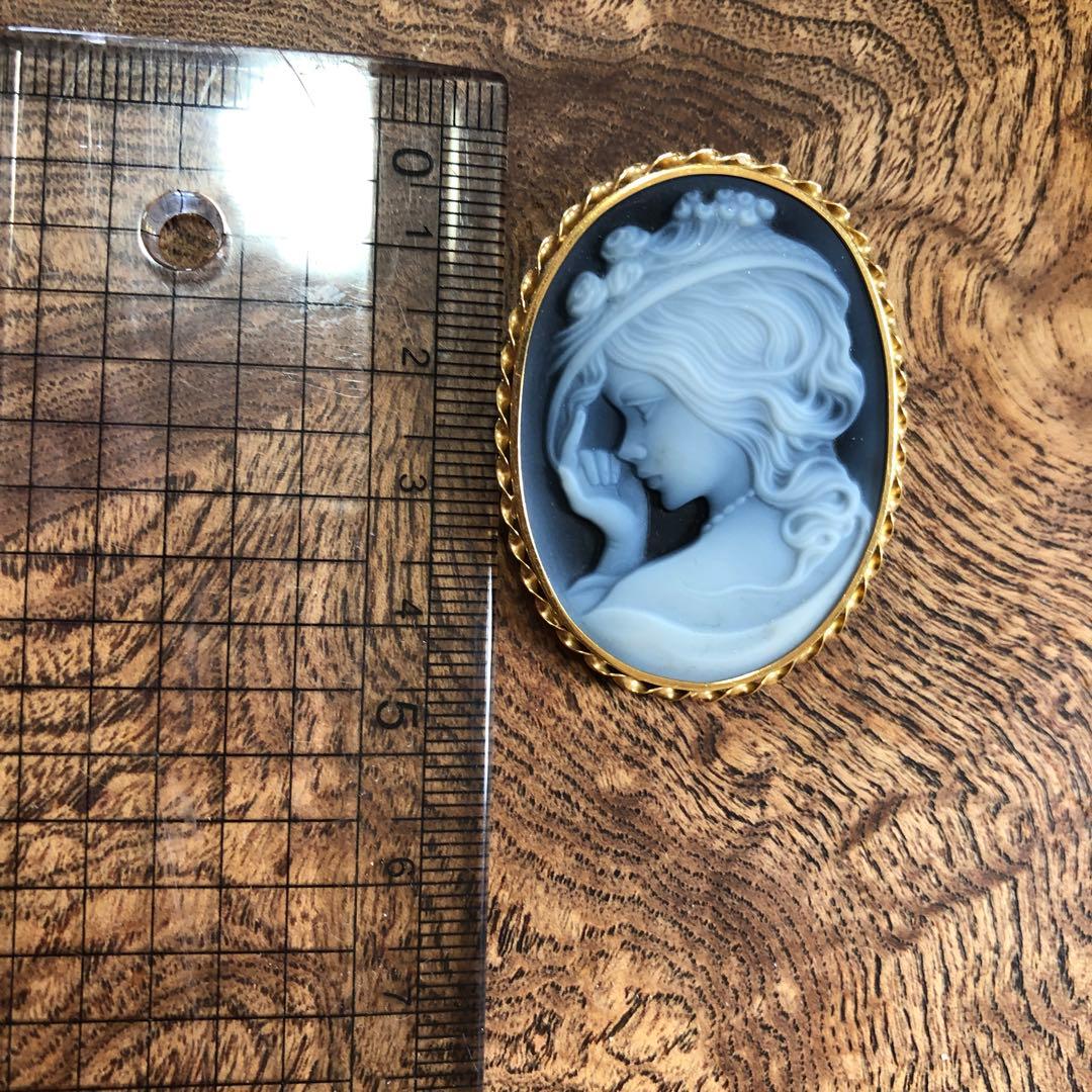 カメオ ネックレストップ兼ブローチ