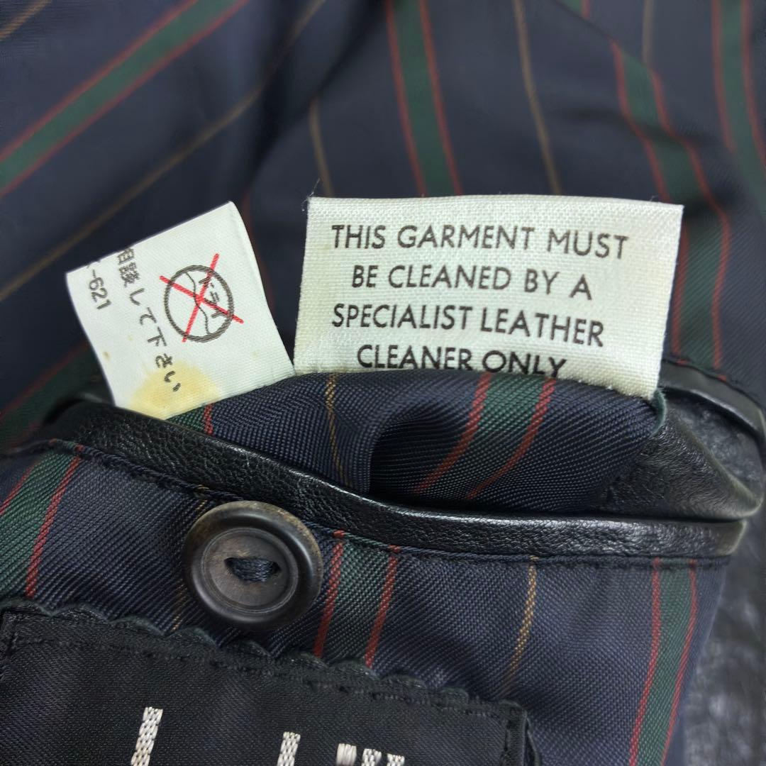 美品　ダンヒル　本革　シングルライダース　レザージャケット　M　英国製