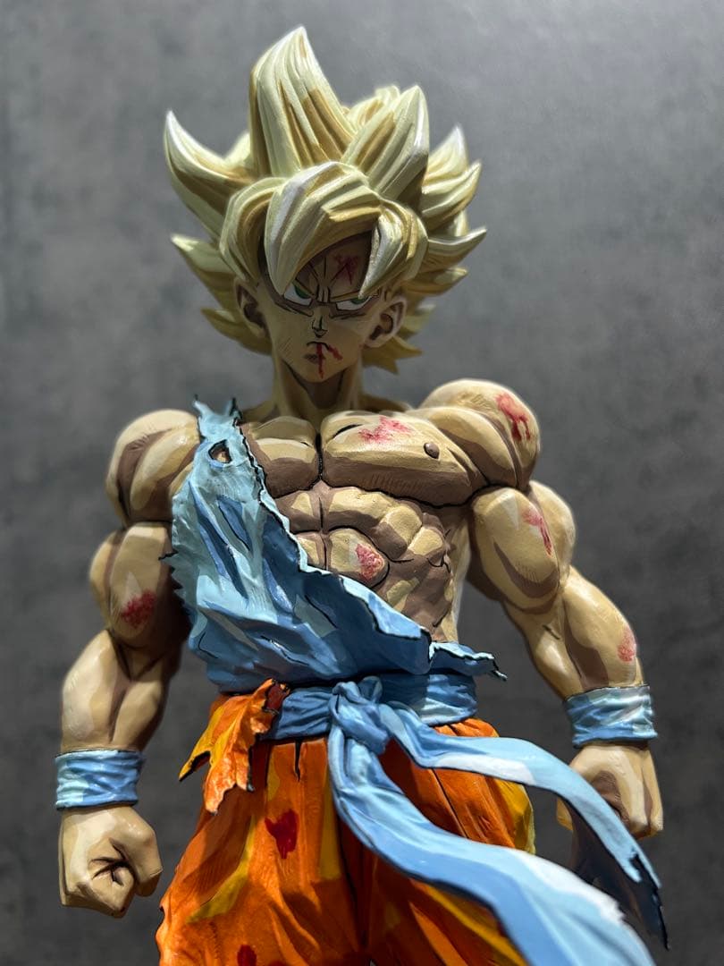 ドラゴンボール フィギュア リペイント 超サイヤ人 孫悟空 二次元彩色