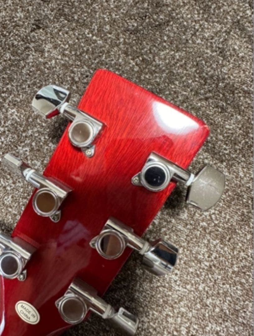 アコースティックギター レッドグラデーション